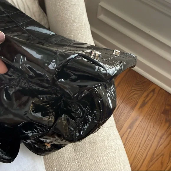 Christian Dior Le Trente Cannage Black Patent Hobo Bag - Like New - Picture 14 of 14